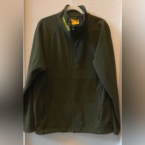 Rare Vintage Burton WINDSTOPPER Green fleece jacket Men’s Size Large